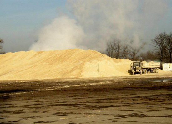 Pryzma wapna defekacyjnego w Cukrowni Kruszwica